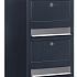 Trio 7016 i RAL 7016 donkergrijs + RVS klep