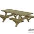 Picknicktafel open instap, 230x160cm