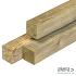Grenen pergolapaal 6.8x6.8x180cm geïmpregneerd geschaafd 4rh