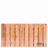 Tuinscherm Casablanca, Red Class Wood geïmpregneerd ME vuren, RVS-geschroefd, 21-planks (19+2) 180 x 90 cm