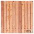 Tuinscherm Agadir, Red Class Wood geïmpregneerd ME vuren, RVS-geschroefd, 23-planks (21+2) 180 x 180 cm