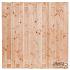 Tuinscherm Douglas, geschaafd, 17-planks (15 + 2) Zillertal 180 x 180 cm Planken: 1.6x14.0cm / 15 stuks 2 tussenplanken van 1.6x14.0cm, rvs geschroefd