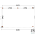 Buitenverblijf Verona model links 6250x4000x2500mm (bxdxh)