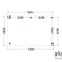 Buitenverblijf Verona model rechts 5200x3350x2500mm (bxdxh)