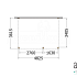 Aanbouwveranda Modena 4850x3650x2700mm (bxdxh) rechts