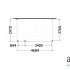 Aanbouwveranda Modena 4700x3000x2700mm (bxdxh) links