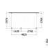 Aanbouwveranda Modena 4850x3000x2700mm (bxdxh) links