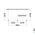 Aanbouwveranda Modena 4900x3000x2700mm (bxdxh)