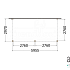 Aanbouwveranda Modena 6000x3000x2700mm (bxdxh)