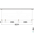 Aanbouwveranda Modena 8250x3000x2700mm (bxdxh) links