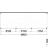 Aanbouwveranda Modena 8900x3000x2700mm (bxdxh)