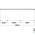 Aanbouwveranda Modena 9050x3000x2700mm (bxdxh) links