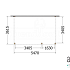 Aanbouwveranda Modena 5500x3650x2700mm (bxdxh) rechts