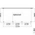 Aanbouwveranda Modena 7300x3650x2700mm (bxdxh) rechts