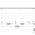 Aanbouwveranda Modena 8250x3650x2700mm (bxdxh) rechts