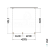 Aanbouwveranda Modena 4300x4850x2700mm (bxdxh) links