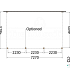 Aanbouwveranda Modena 7300x4850x2700mm (bxdxh) rechts