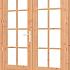 Stapeldorpeldeur dubbel DOUGLAS borstw.422mm, deur:750x2060mm+kozijn:1636x2136mm
