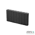 Mini Quadrobandpalissade 6x25x50 cm Zwart