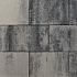 Design square 20x30x4 cm nero/grey