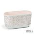 bloempot Parijs H 20,5 cm Roze/grijs 40x19,5x20,5