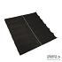 Harmonica schaduwdoek, B 2,0m L 5,0m, Zwart