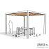 Nesling pergola ALU WIT 