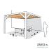 Nesling pergola ALU WIT 