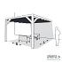 Nesling pergola ALU WIT 