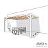 Nesling pergola ALU WIT 