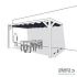 Nesling pergola ALU WIT 