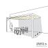 Nesling pergola ALU WIT 