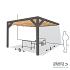 Nesling pergola ALU GRIJS 