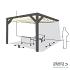 Nesling pergola ALU GRIJS 