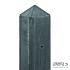 Berton©-paal IJssel antraciet, diamantkop 10 x 10 x 190 cm hoekmodel