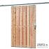 Tuindeur schuifsysteem 15 planks Lariks/Douglas H195x130cm