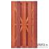 Hardhouten tuindeur Kampen H180xB100cm plank: 1.4x14.0cm / 9 stuks