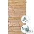 Tuindeur geïmpregneerd (rechtsdraaiend) Petten 200x100cm met rvs inbouwslotset Plank: 1.8x14.5cm / 15 + 15 stuks horizontaal