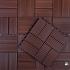 Tuindeco Premium WPC Tuintegel Coffee 30x30cm lamellen: 1.2x7.0cm
