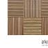 Tuintegel hardhout Surabaya 50x50cm recht lamellen: 1.4x2.0cm / rvs geschroefd