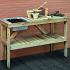 *Werkbank Luxe + zinken bak L122xB46xH82cm