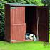 Tuinkast hardhout Montevideo + dakleer (2 colli) met 2m² dakleer