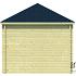 Blokhut - Tuinhuis - Home Office 44mm Agnes met aanbouw Prijs exclusief dakbedekking - dient apart besteld te worden