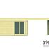 Blokhut - Tuinhuis - Home Office 58mm Casper Prijs exclusief dakbedekking - dient apart besteld te worden