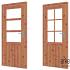 Douglas deur LD Enkele deur B864xH2001mm sponningmaat