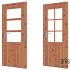 Douglas deur RD Enkele deur B864xH2001mm sponningmaat