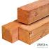 Lariks/Douglas palen ongedroogd 15.0x15.0x500cm fijnbezaagd