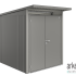 Berging AvantGarde Gr. A2 kwartsgrijs-metallic Dubbele Deur smal