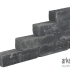 BLOCKSTONE BLACK 15X15X60CM *KP*