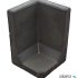 HOEK L-ELEMENT ZWART 40X40X40CM